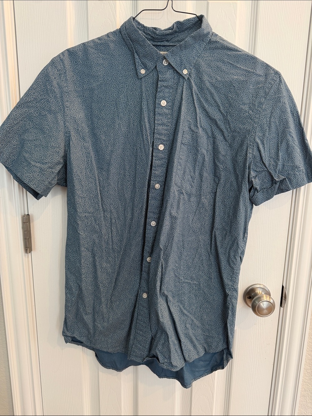 Goodthreads Short-Sleeve Button-Down Shirt in Teal